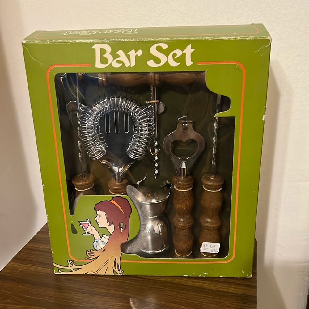 Vintage 1970’s Bar Set